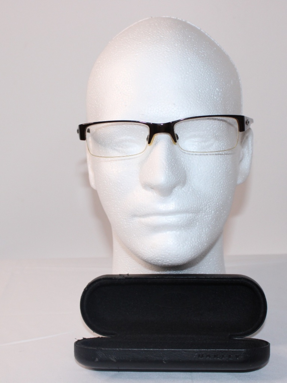 Oakley Ratchet 4.0 Eyeglass Frames Black Chrome Titanium w/ Oakley Hard Case